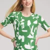 Best Abstract Everyday Elbow Sleeve Tee Tops