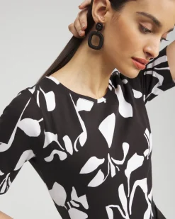 Store Abstract Everyday Elbow Sleeve Tee Tops
