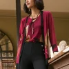 Shop Abstract Print Mesh Cardigan Tops
