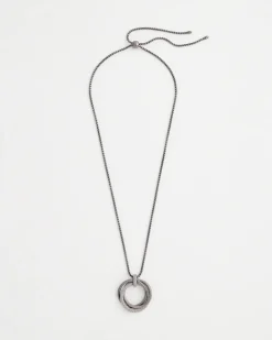 Hot Adjustable Pavé Pendant Necklace Necklaces