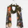 Clearance Autumn Floral Oblong Scarf Scarves