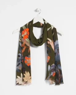 Clearance Autumn Floral Oblong Scarf Scarves