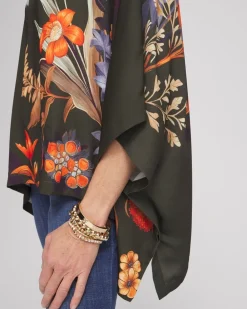 Cheap Autumn Floral Poncho Tops | Ponchos & Ruanas