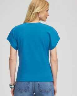 New Bat Wing Sleeve Tee Tops