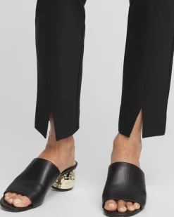 Sale Bi-Stretch Front Seam Slit Ankle Pants Pants