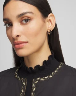 Outlet Black & Gold Earrings Gift Set Earrings