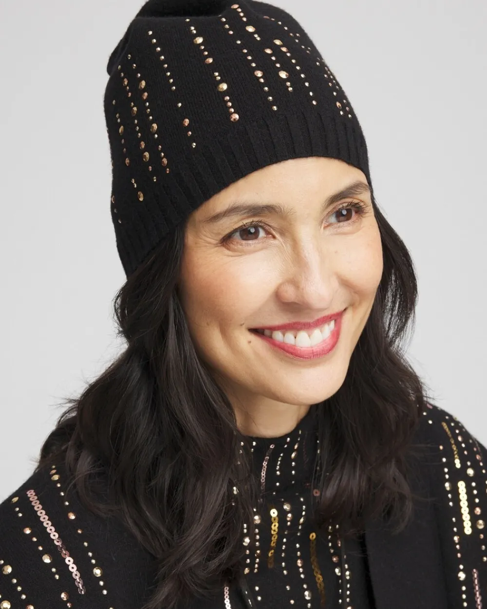 New Embellished Knit Hat Cold Weather Accessories | Hats