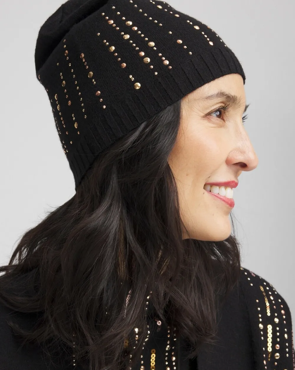 New Embellished Knit Hat Cold Weather Accessories | Hats