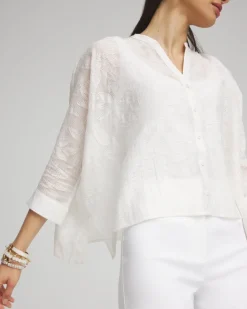 Cheap Black Label™ Button Up Cape Hem Top Tops