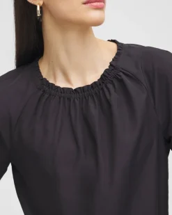 Cheap Label™ Smock Neck Blouse Tops