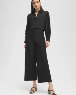 Discount Black Label™ Wide Leg Cropped Pants Pants