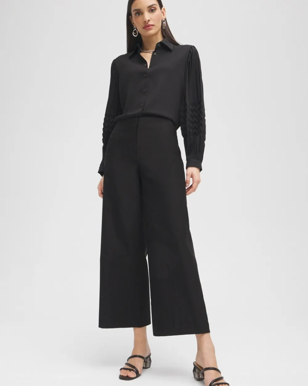 Discount Black Label™ Wide Leg Cropped Pants Pants