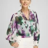 Sale Bloom Pintuck Sleeve Blouse Tops