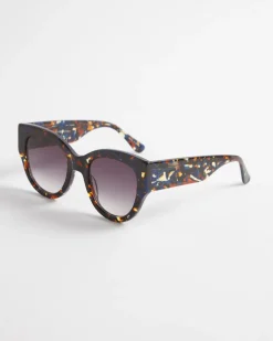 Fashion Faux Tort Cateye Sunglasses Eyewear