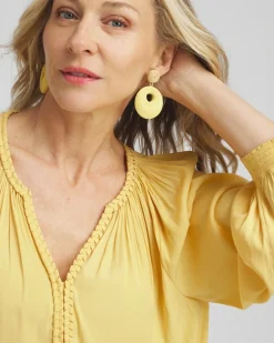 New Braided Trim Top Tops