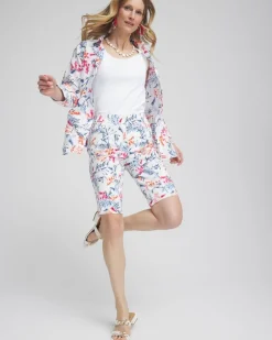 Clearance Brigitte 10" Sea Life Print Shorts Pants