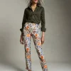 Cheap Brigitte Autumn Print Ankle Pants Pants