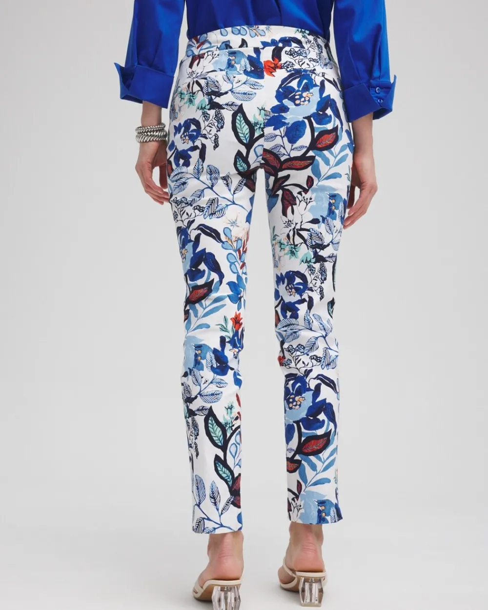 Best Sale Brigitte Cool Floral Ankle Pants Pants