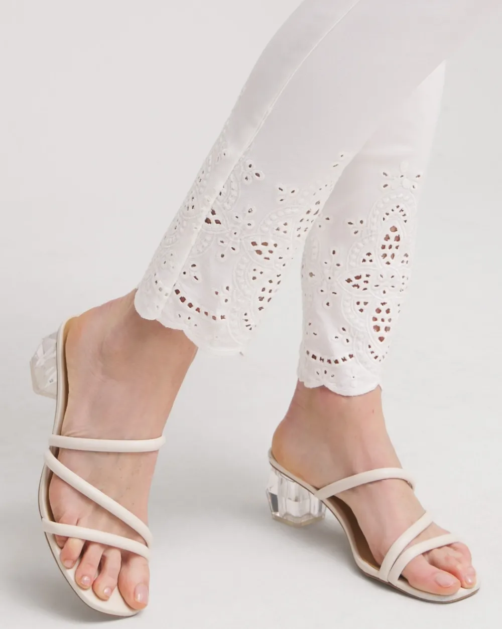 Best Sale Brigitte Eyelet Ankle Pants Pants