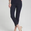 Online Brigitte Eyelet Hem Slim Cropped Pants Pants