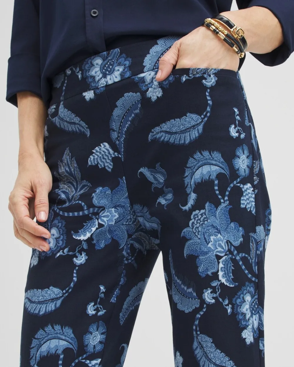 Best Brigitte Floral Ankle Pants Pants