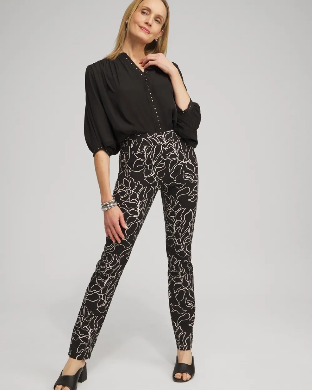 Discount Brigitte Floral Print Pants Pants