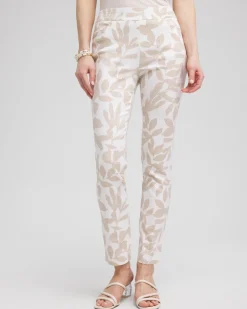 Shop Brigitte Leaf Etch Ankle Pants Pants