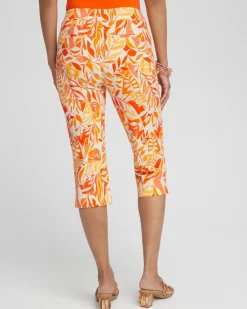 Shop Brigitte Leaf Print Capris Pants
