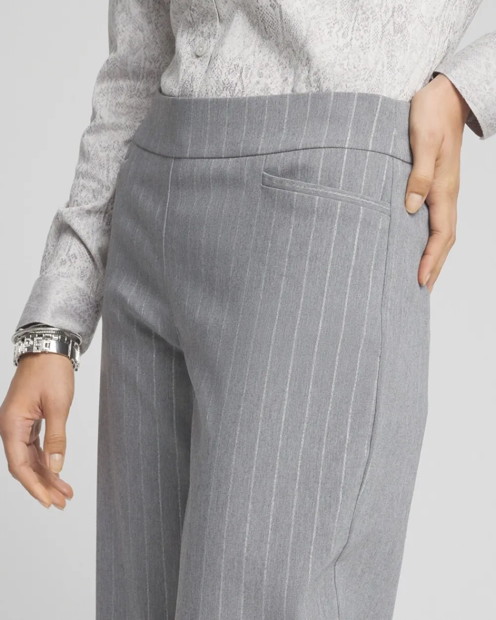 Cheap Brigitte Pinstripe Wide Leg Pants Pants