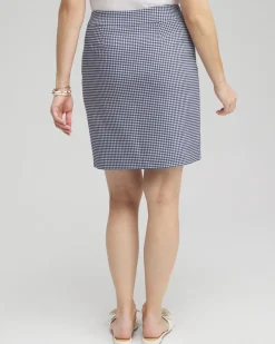 Hot Brigitte Pull-On Gingham Skort Pants