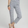 Flash Sale Brigitte Reef Print Slim Cropped Pants Pants