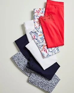 Sale Brigitte Sea Life Slim Cropped Pants Pants
