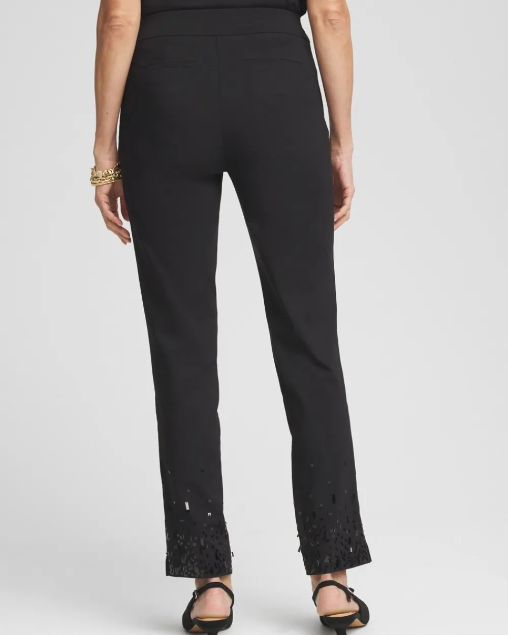 Best Sale Brigitte Sequined Slim Ankle Pants Pants