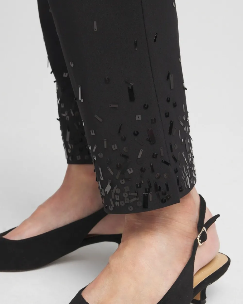 Best Sale Brigitte Sequined Slim Ankle Pants Pants