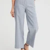 Clearance Brigitte Stripe Wide Leg Crops Pants