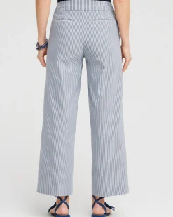 Clearance Brigitte Stripe Wide Leg Crops Pants