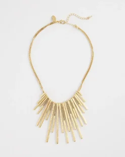 Shop Brushed Tone Bib Necklace Necklaces