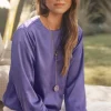 Store Bubble Hem Top Tops