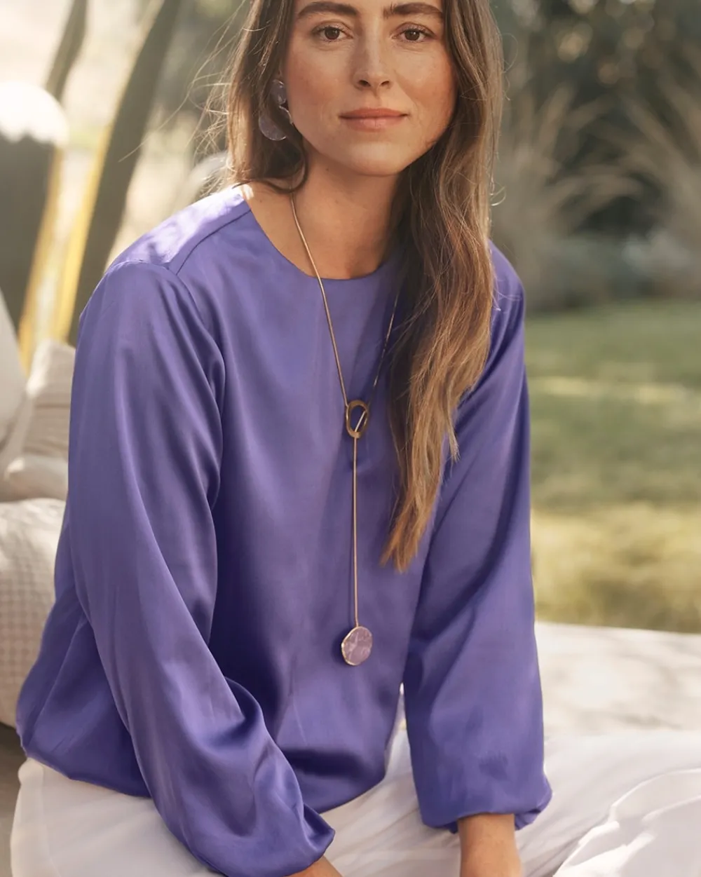 Store Bubble Hem Top Tops
