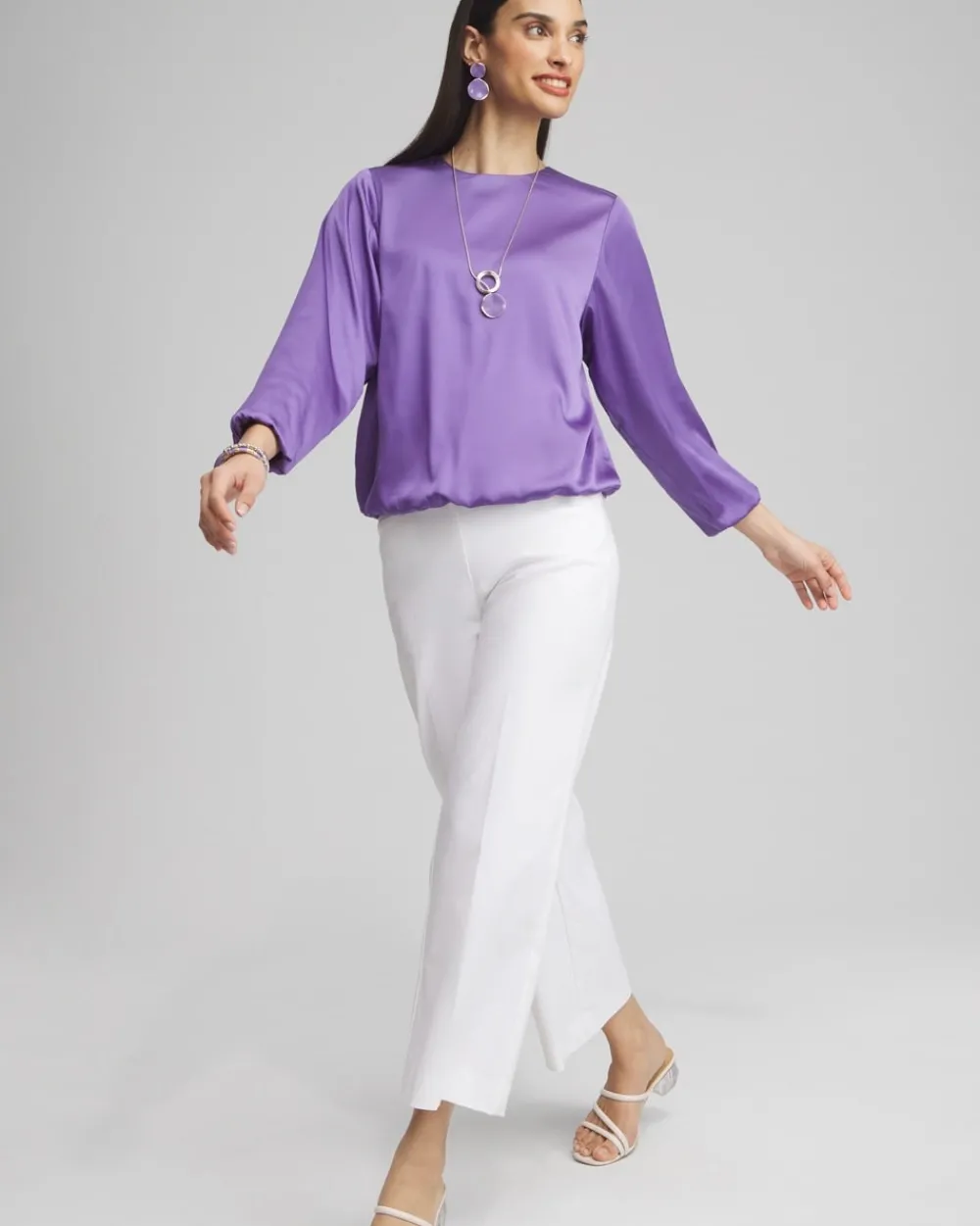 Store Bubble Hem Top Tops