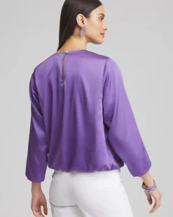 Store Bubble Hem Top Tops