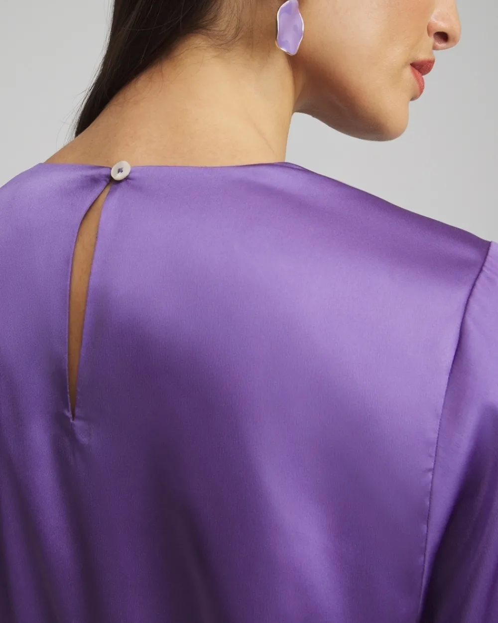 Store Bubble Hem Top Tops