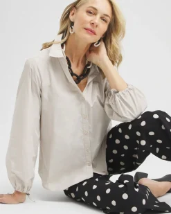 Shop Bungee Sleeve Shirt Tops