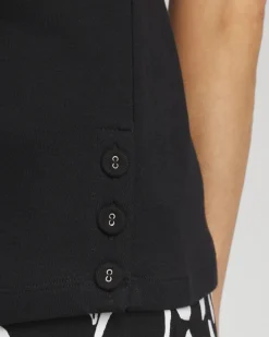 Cheap Button Detail Tank Tops