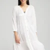 Store Button Front Swim Coverup Swim