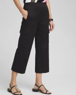 Discount Cargo Wide Leg Cropped Pants Pants