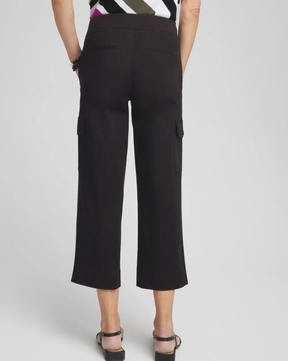 Discount Cargo Wide Leg Cropped Pants Pants