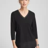 Shop Caviar Satin Mix Tunic Tops