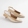 Shop Celeste Reptile Slingback Heels Shoes