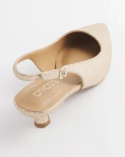 Shop Celeste Reptile Slingback Heels Shoes